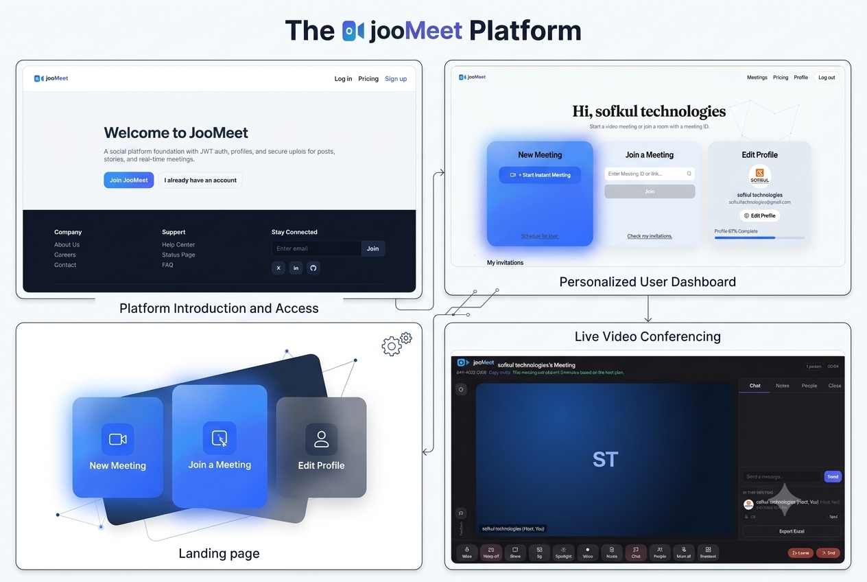 JooMeet - Real-Time Video Meetings Plateform