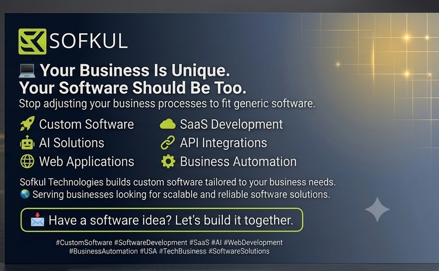 Custom Software Development Company USA | Sofkul Technologie